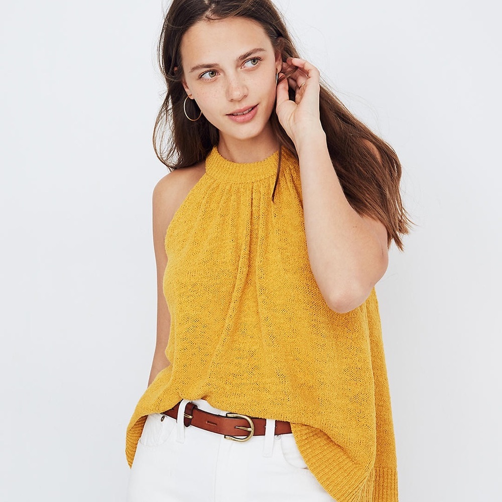 Madewell Gathered Sweater Tank.  Size XS.